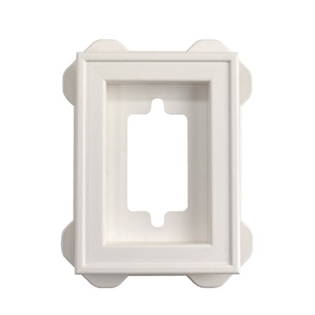 Builders Edge Builders Edge 8 in. H X 8 in. W X 6-5/16 in. L Prefinished White Copolymer Mounting Block 130030002117